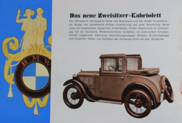 BMW Modelprogram 1931 "Der neue mit Schwingachse" Carbrochure (6702)